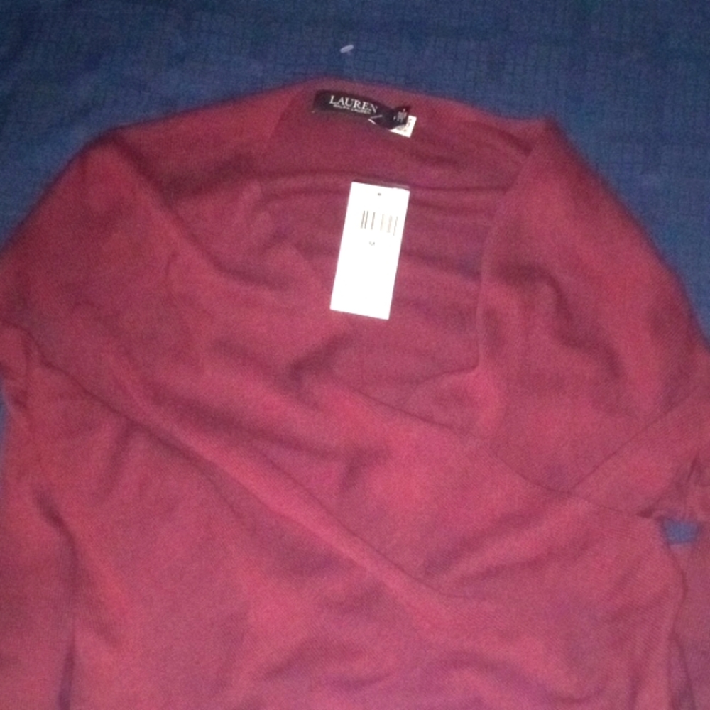 Ralph Lauren burgandy sweater size M